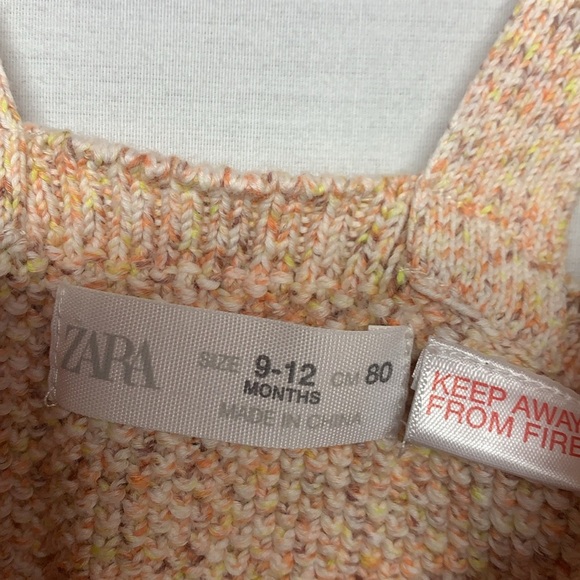 Zara Multicolor Knit Baby Romper - Picture 6 of 8